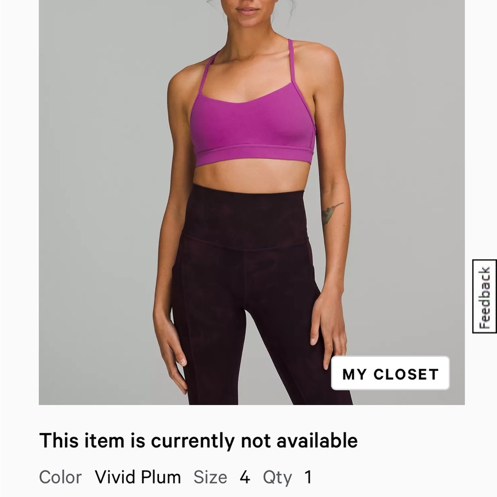 Lululemon Flow Y Bra